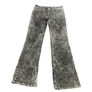 Y2K acid wash yumata corduroy pants size, low rise, hip-hugger